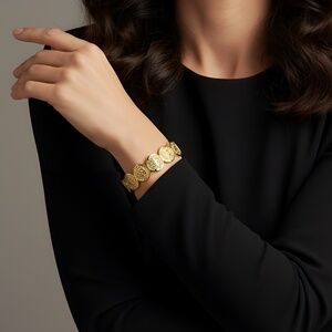 Linked Round Religious Cuff